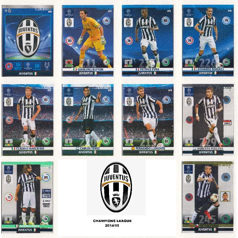 000. JUVENTUS KOMPLETT SETT - CHAMPIONS LEAGUE 2014/15