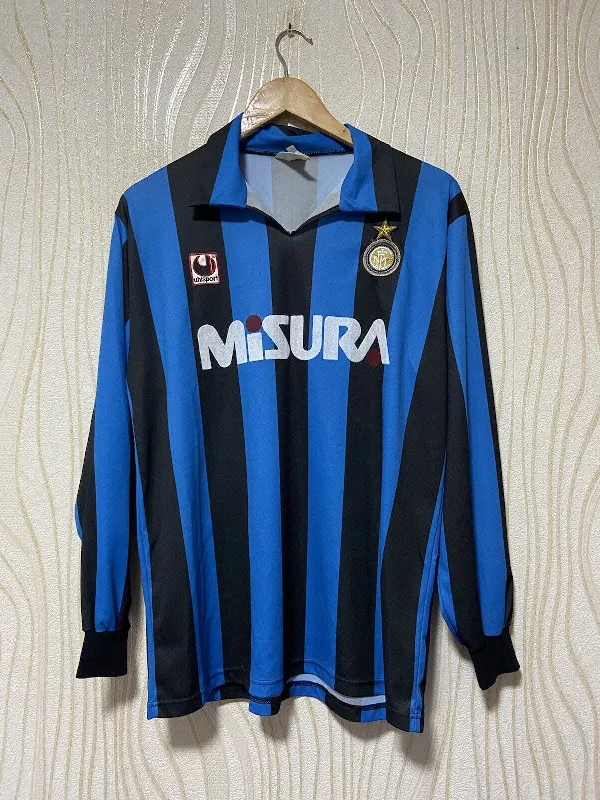 1990/91 Inter Milan Home Long Sleeve Shirt