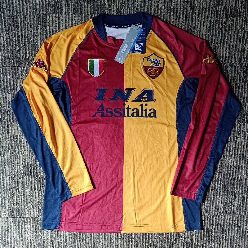 2001/02 AS Roma Home Longsleeve Shirt