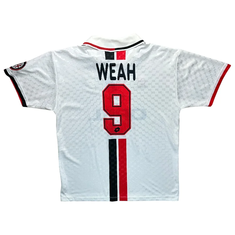 Ac Milan 1996-97 Away * Player Issue* Shirt (XL) Weah #9