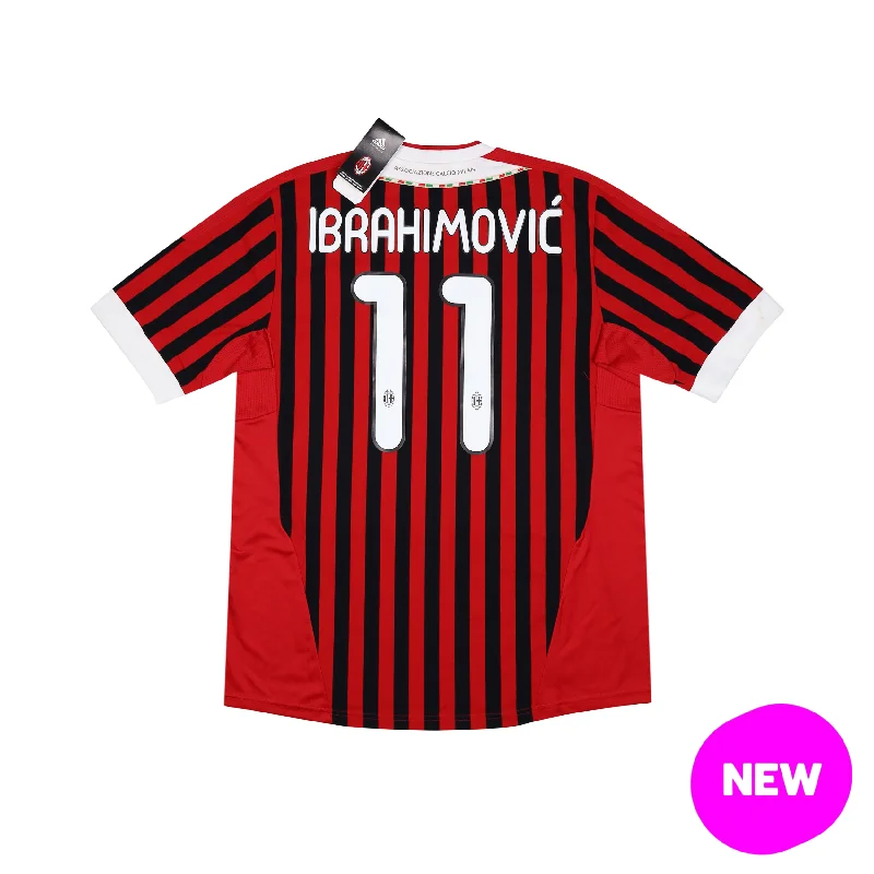 AC MILAN 2011-12 HOME SHIRT - IBRAHIMOVIĆ 11 - L