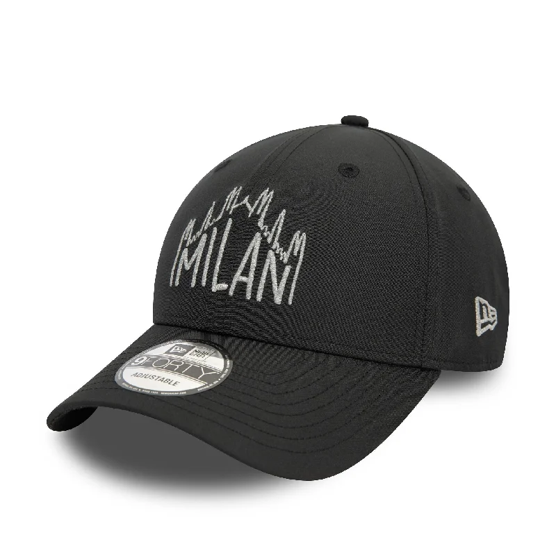 AC Milan Reflective Black 9FORTY Adjustable Cap