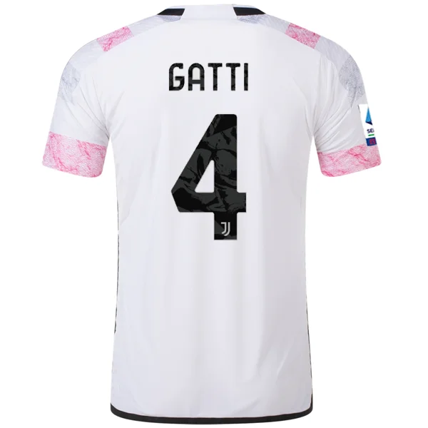 adidas Juventus Authentic Gatti Away Jersey w/ Serie A Patch 23/24 (White)