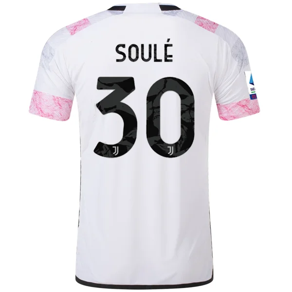 adidas Juventus Authentic Soule Away Jersey w/ Serie A Patch 23/24 (White)