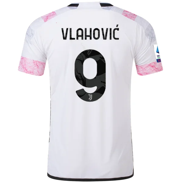 adidas Juventus Authentic Vlahovic Away Jersey w/ Serie A Patch 23/24 (White)