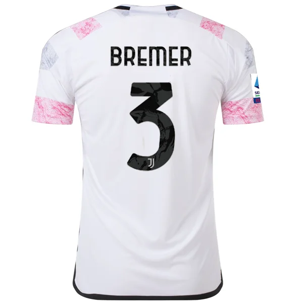 adidas Juventus Bremer Away Jersey w/ Serie A 23/24 (White)