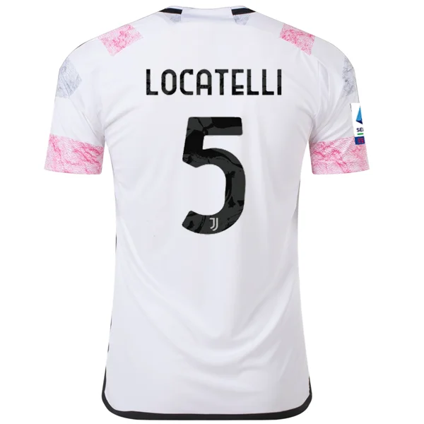 adidas Juventus Locatelli Away Jersey w/ Serie A 23/24 (White)