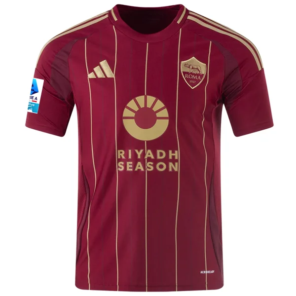 adidas Roma Home Jersey w/ Serie A Patch 24/25 (Burgundy/Gold)