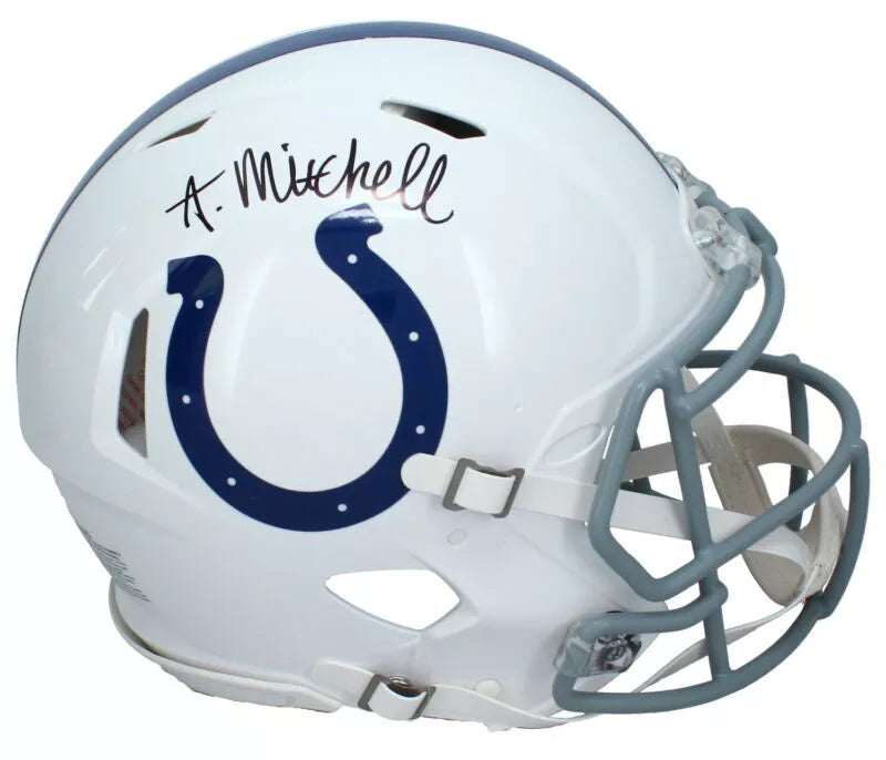 Adonai Mitchell Autographed Indianapolis Colts Speed Authentic Helmet Fanatics