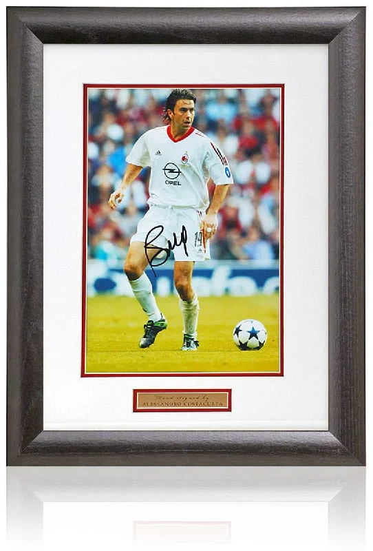 Alessandro Costacurta AC Milan Legend Hand Signed 12x8  Photograph COA