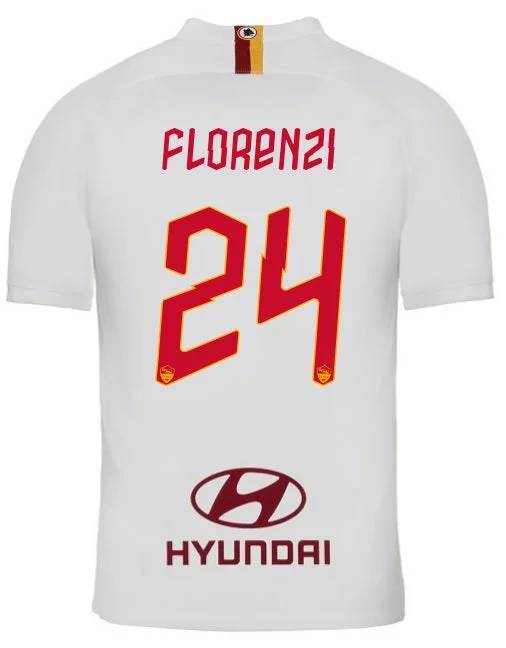 Alessandro Florenzi AS Roma 19/20 Away Jersey