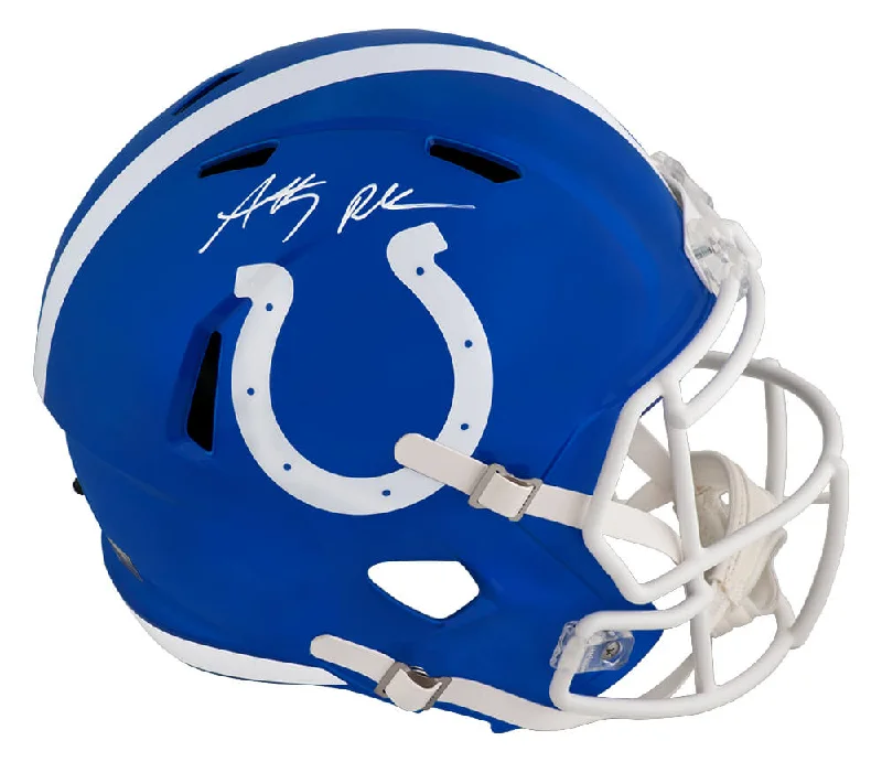 Anthony Richardson Signed Indianapolis Colts FLASH Riddell Full Size Speed Replica Helmet - (Fanatics)