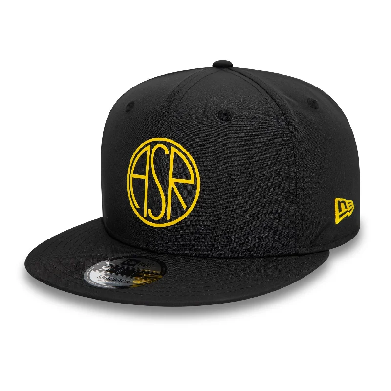 AS Roma Featherweight Poly Black 9FIFTY Snapback Cap