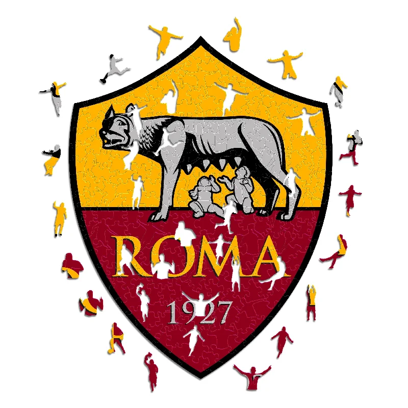 AS Roma® Logo - Rompecabezas de Madera