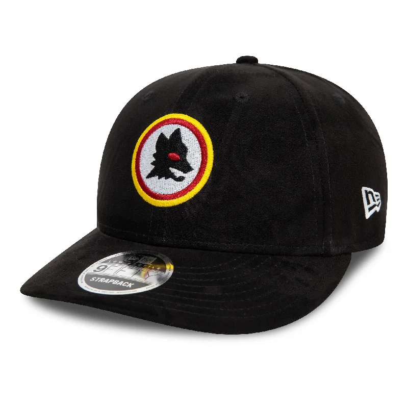 AS Roma Suede Lupetto Black Low Profile 9FIFTY Adjustable