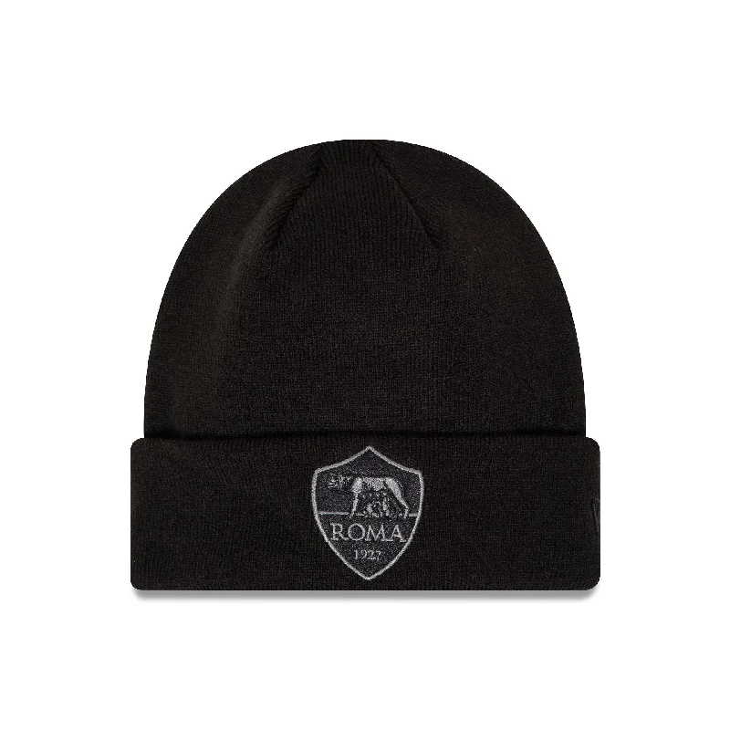 AS Roma Tonal Cuff Black BEANIE