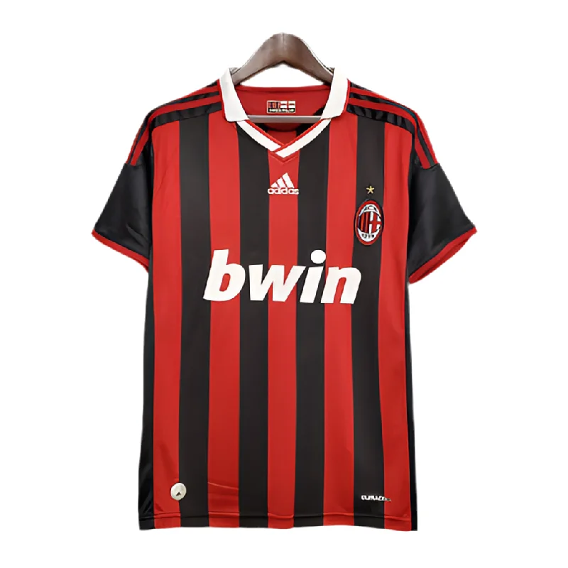 Camisola AC Milan Retrô 09/10 - Vermelha e Preta