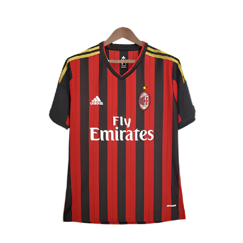 Camisola AC Milan Retrô 2013/2014 - Vermelha e Preta