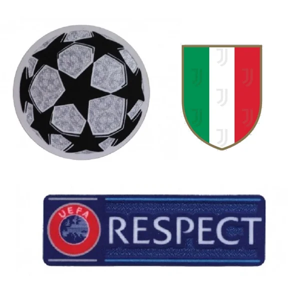 Champions League Patches + Juventus Scudetto Patch