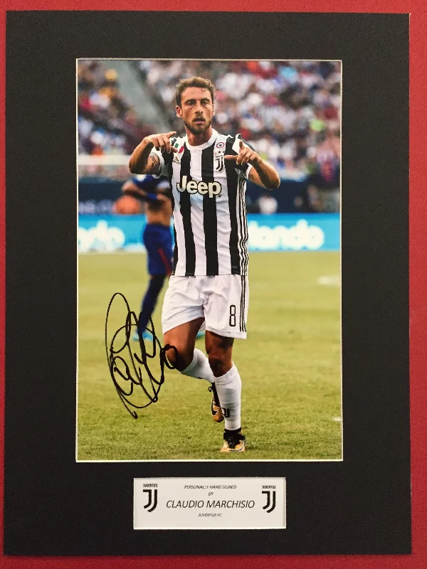 CLAUDIO MARCHISIO - SIGNERT BILDE MED EKTEHETSBEVIS/COA