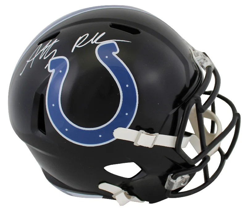 Colts Anthony Richardson Signed 2023 On-Field Full Size Speed Rep Helmet Fan