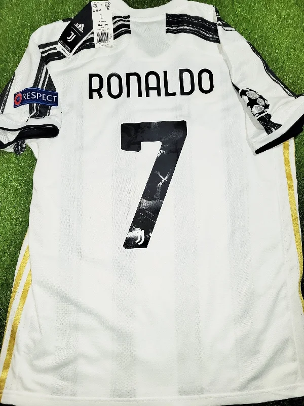 Cristiano Ronaldo Juventus 2020 2021 UEFA Soccer Jersey Shirt BNWT L SKU# EI9894