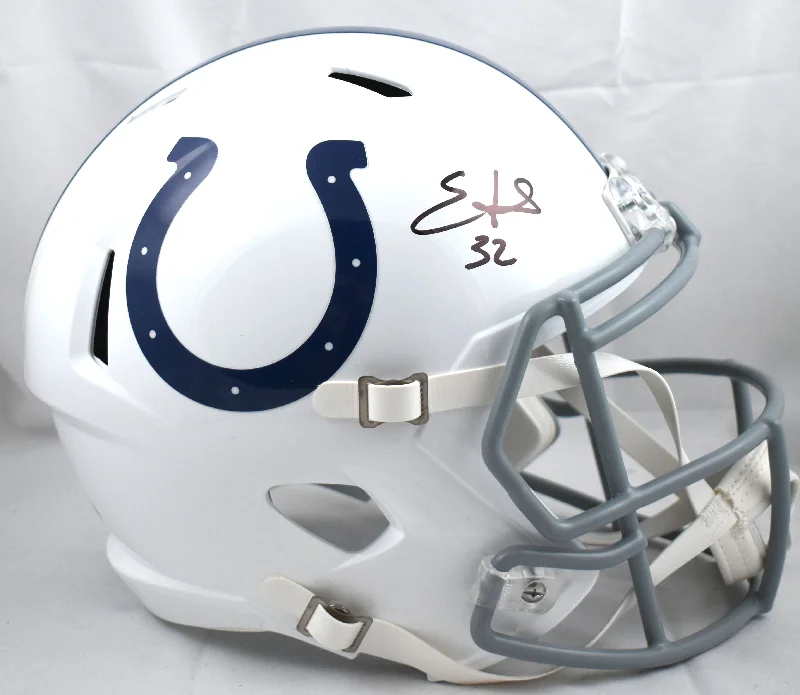 Edgerrin James Autographed Indianapolis Colts F/S Speed Helmet- Beckett W Holo