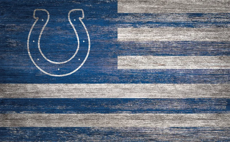 NFL0940-Flag 11x19 (Khols Resize) / N0940-Indianapolis Colts