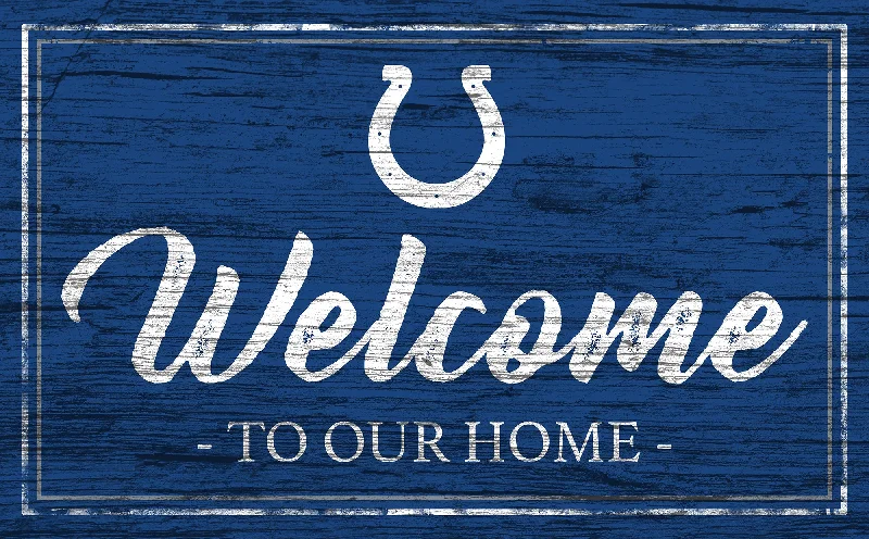 NFL0977-Welcome Team Color 11x19 / N0977-Indianapolis Colts