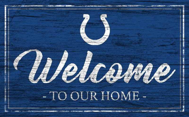 NFL0977-Welcome Team Color 11x19 (Khols Resize) / N0977-Indianapolis Colts