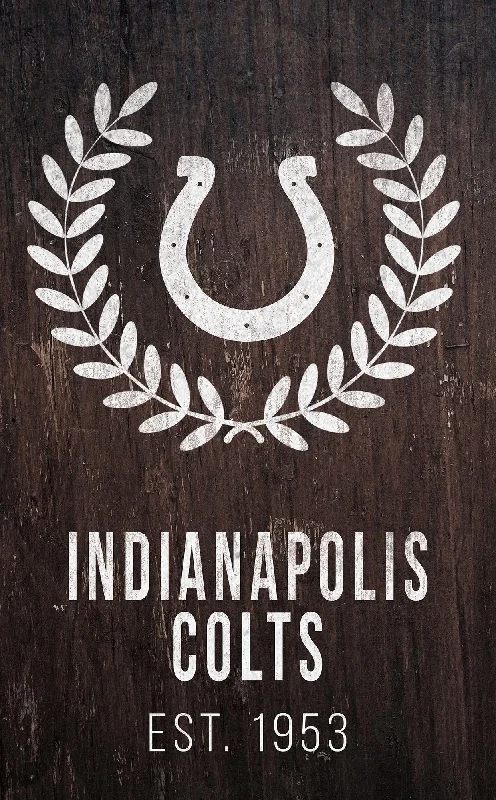 NFL0986-Laurel Wreath 11x19 / N0986-Indianapolis Colts