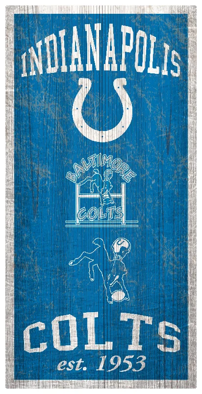 NFL1011-Heritage Logos 6x12 / N1011-Indianapolis Colts