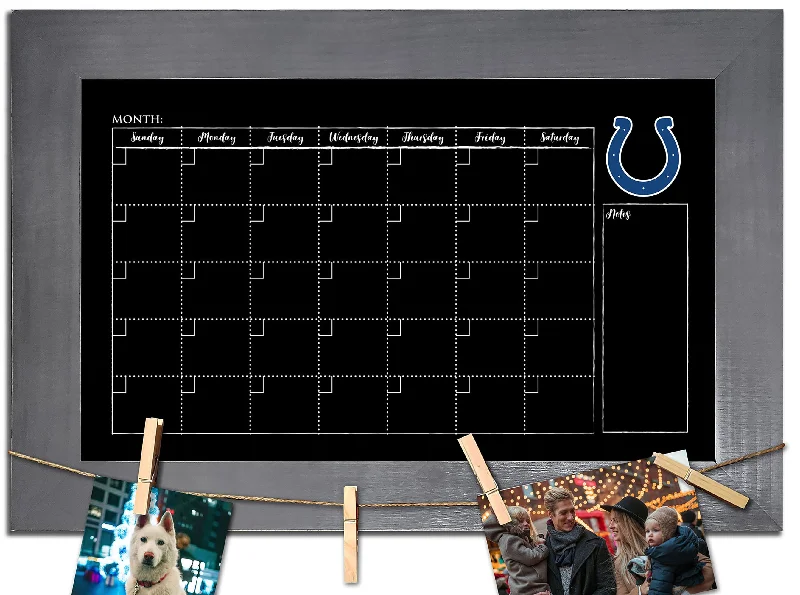 NFL1014-Monthly Chalkboard with frame / N1014-Indianapolis Colts