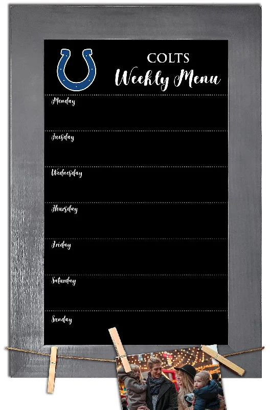 NFL1015-Weekly Menu Chalkboard with frame / N1015-Indianapolis Colts