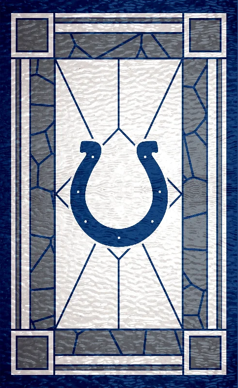 NFL1017-Stained Glass 11x19 / N1017-Indianapolis Colts