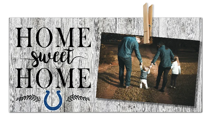 NFL1030-Home Sweet Home Clothespin 6x12 / N1030-Indianapolis Colts