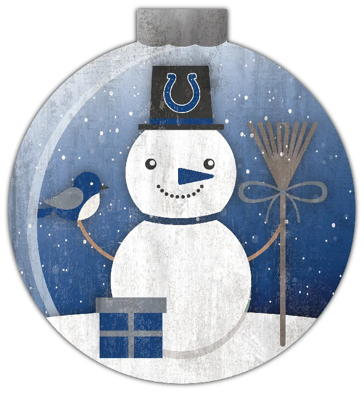 NFL1031-Snowglobe 12 in wall art / N1031-Indianapolis Colts