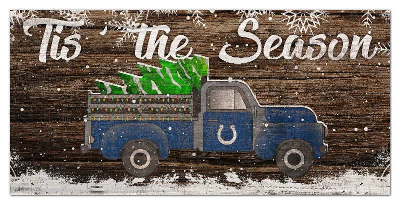 NFL1032-Tis the Season Truck 6x12 / N1032-Indianapolis Colts