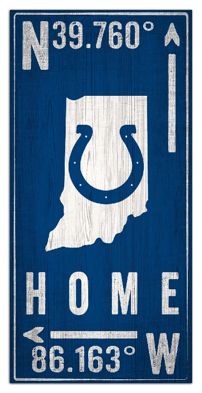 NFL1034-Coordinates 6x12 / N1034-Indianapolis Colts