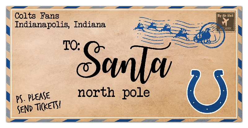 NFL1051-To Santa 6x12 / N1051-Indianapolis Colts