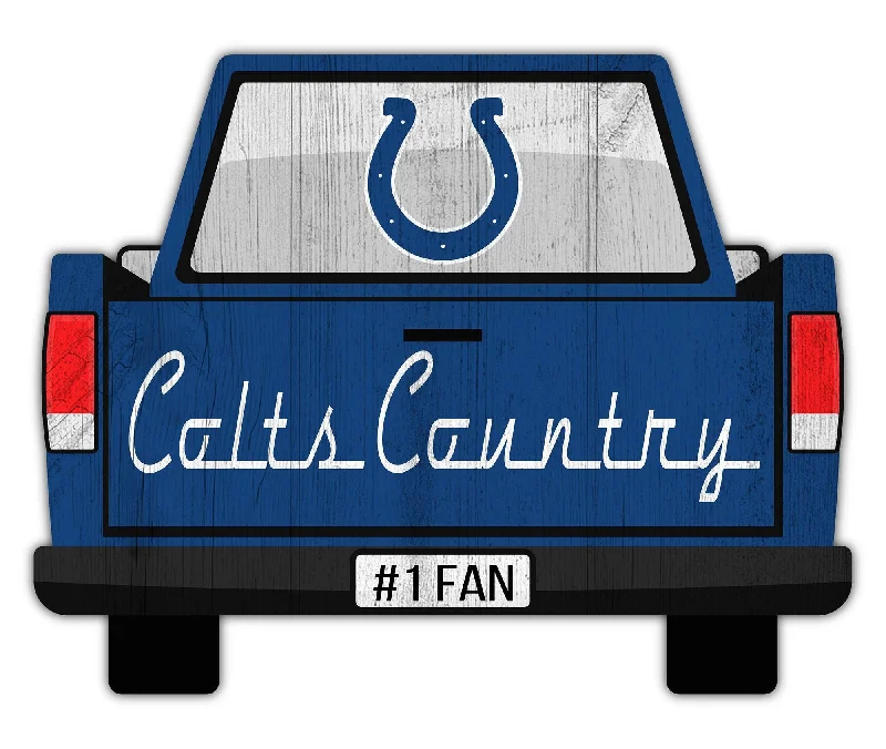 NFL2014-Slogan Truck Back 12in Sign / N2014-Indianapolis Colts