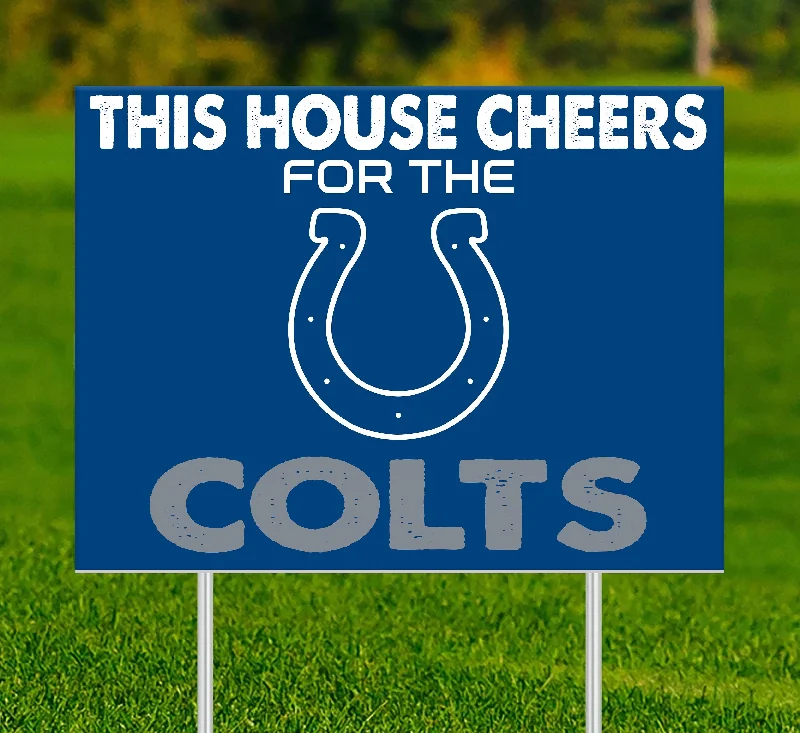 NFL2033-This House Cheers Yard Sign / N2033-Indianapolis Colts