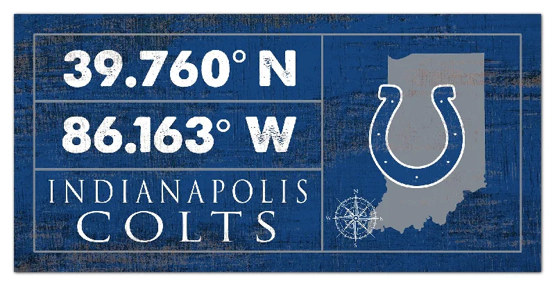 NFL2047-Coordinates Color 6x12 / N2047-Indianapolis Colts