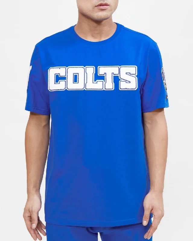 NFL INDIANAPOLIS COLTS CLASSIC CHENILLE MEN'S TEE (ROYAL BLUE)