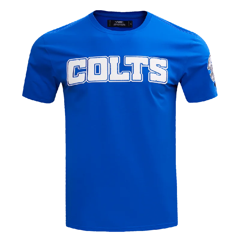 NFL INDIANAPOLIS COLTS CLASSIC CHENILLE MEN'S SJ TEE (ROYAL BLUE)