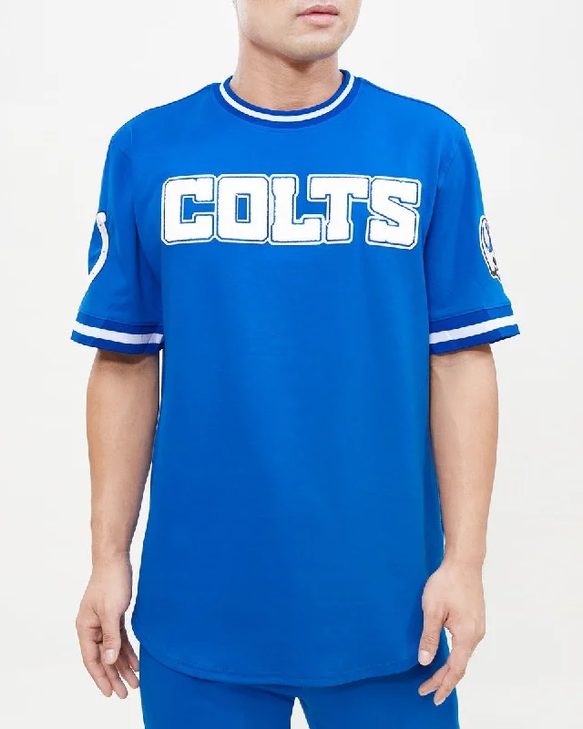 NFL INDIANAPOLIS COLTS CLASSIC CHENILLE MEN'S TEE (ROYAL BLUE)