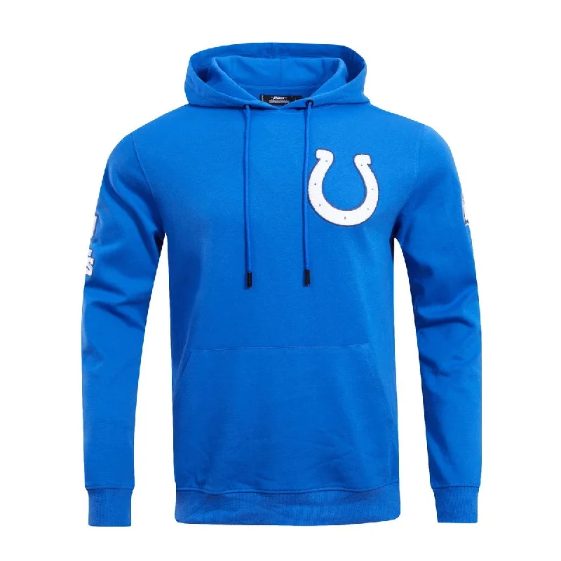 NFL INDIANAPOLIS COLTS CLASSIC CHENILLE MEN'S PO HOODIE (ROYAL BLUE)