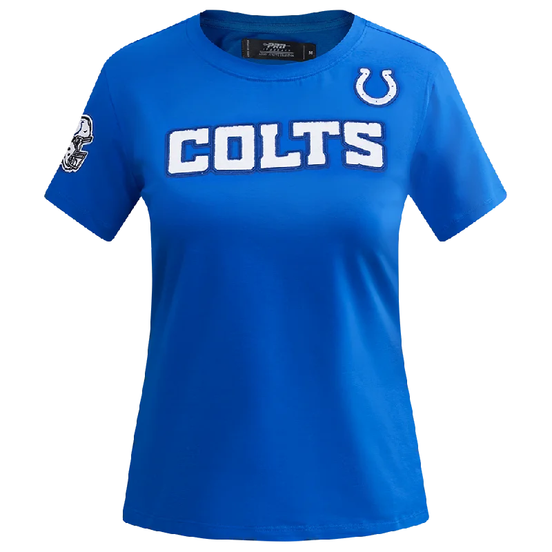 NFL INDIANAPOLIS COLTS CLASSIC WOMEN'S SJ SLIM FIT TEE (ROYAL BLUE)