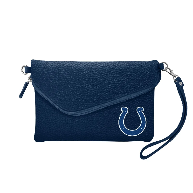 Indianapolis Colts Fold Over Crossbody Pebble