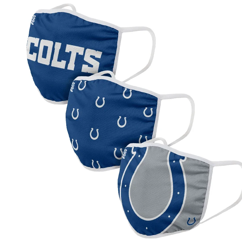 Indianapolis Colts NFL 3 Pack Face Cover